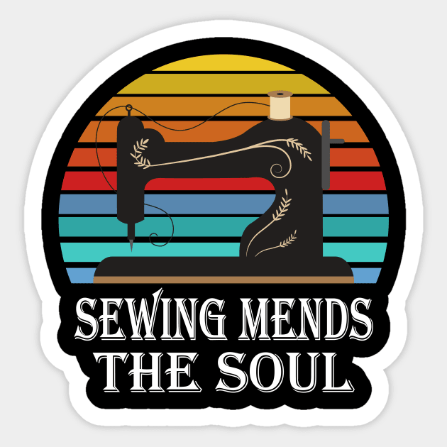 Sewing mends the Soul-Christmas 2023 Sticker by Work Memes